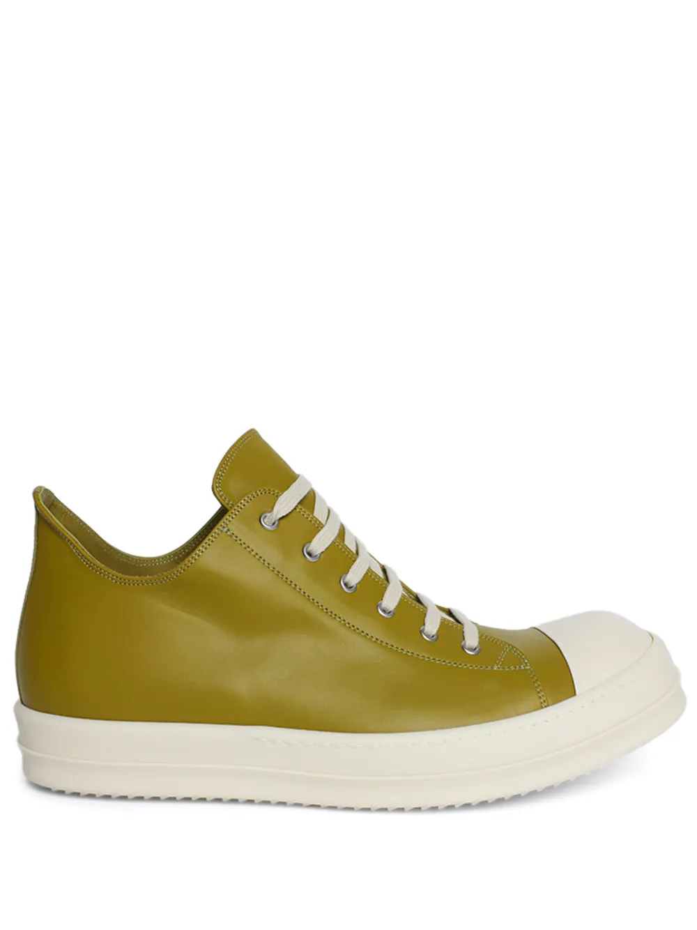 Rick Owens Luxor low-top leather sneakers Yellow