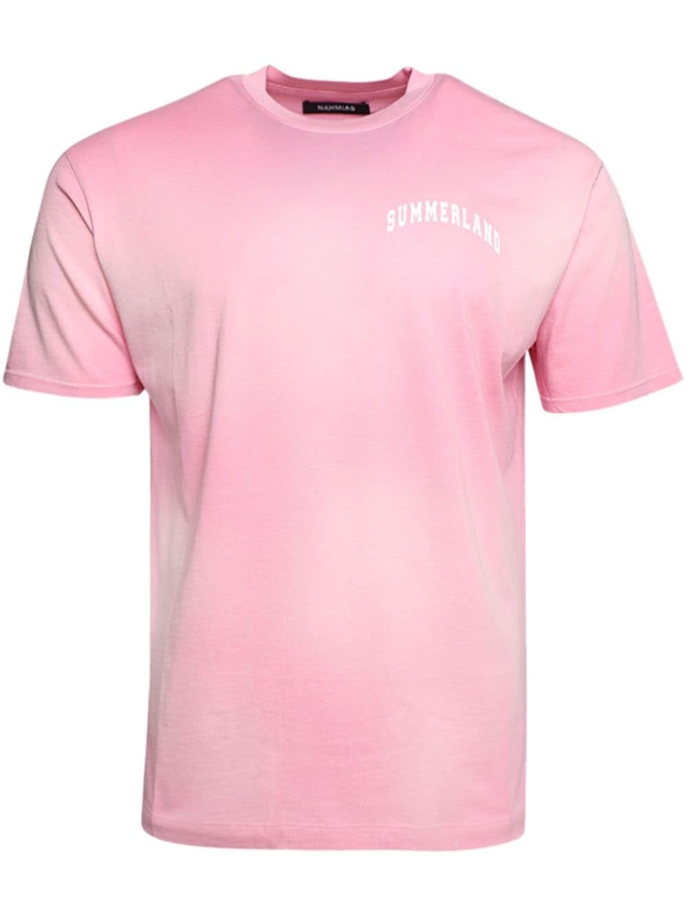 Shop Nahmias Summerland Printed Cotton T-shirt In Pink