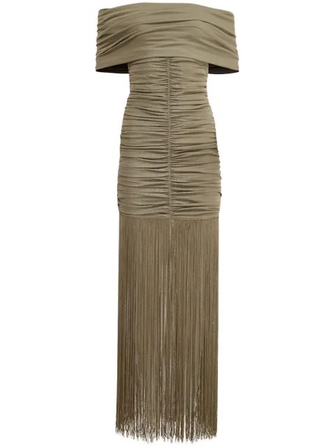 KHAITE Jacinta ruched maxi dress
