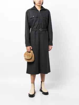 【JIL SANDER】DRESS J02CT0233 col.836 ★関税送料込み★ Belted midi shirt dress | Jil Sander | OTTODISANPIETRO
