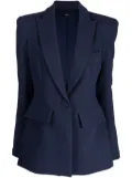 Alex Perry peak-lapel padded-shoulder blazer - Blue