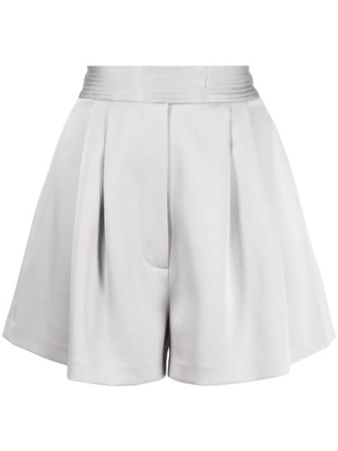 Alex Perry pleated high-waisted shorts