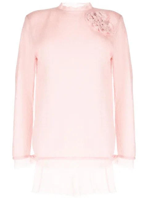 Ermanno Scervino pull à appliqué floral