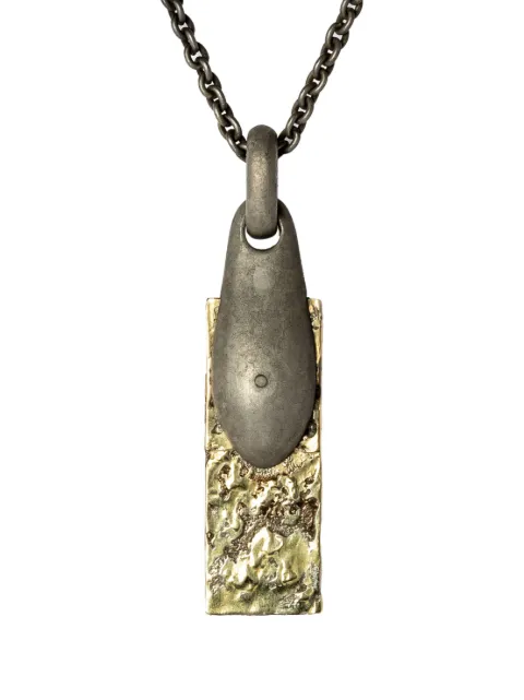 Parts of Four 18kt yellow gold and sterling silver Chrysalis necklace