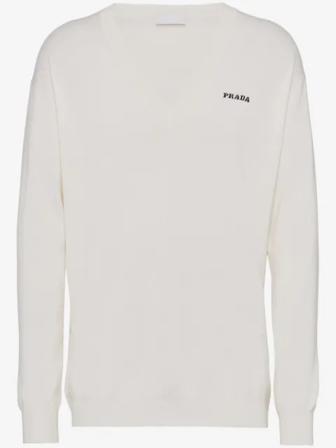 Prada V-neck cashmere jumper