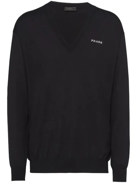 Prada V-neck cashmere jumper
