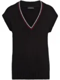 Prada chunky-knit cashmere vest - Black