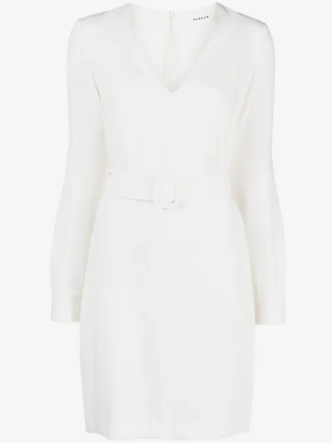 P.A.R.O.S.H. robe courte ceinturée à col v