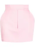 Alex Perry high-waisted satin-finish skirt - Pink