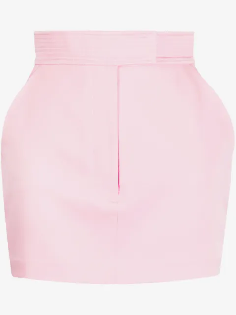 Alex Perry high-waisted satin-finish skirt