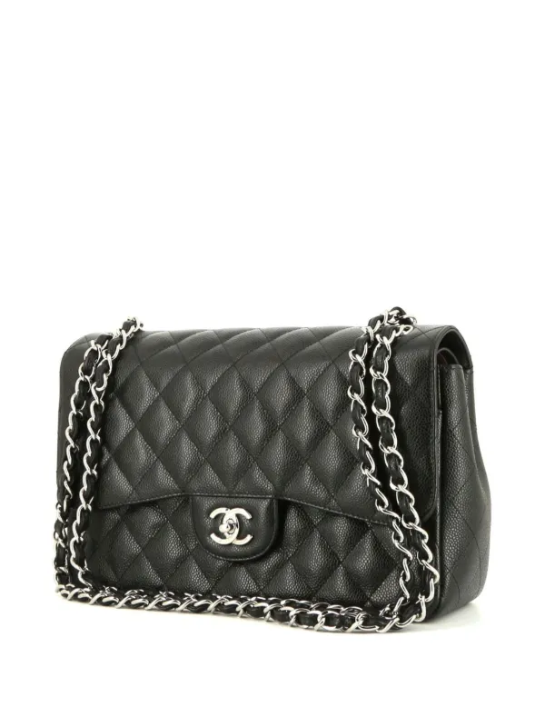 CHANEL Pre-Owned 2012 Jumbo Timeless Shoulder Bag | Black | FARFETCH