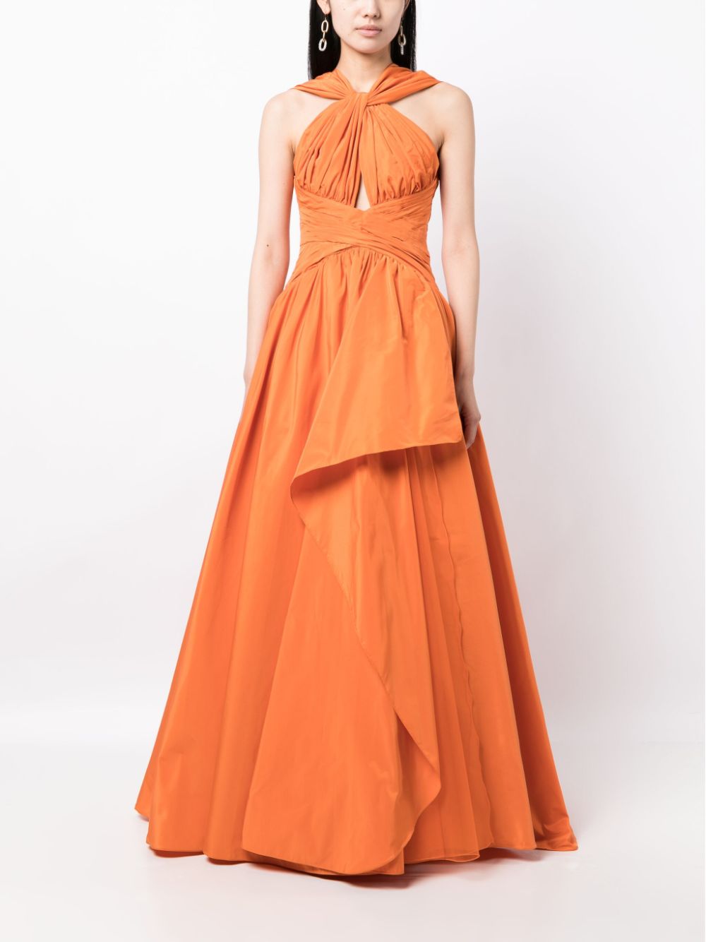 Zuhair Murad Zijden avondjurk - Oranje