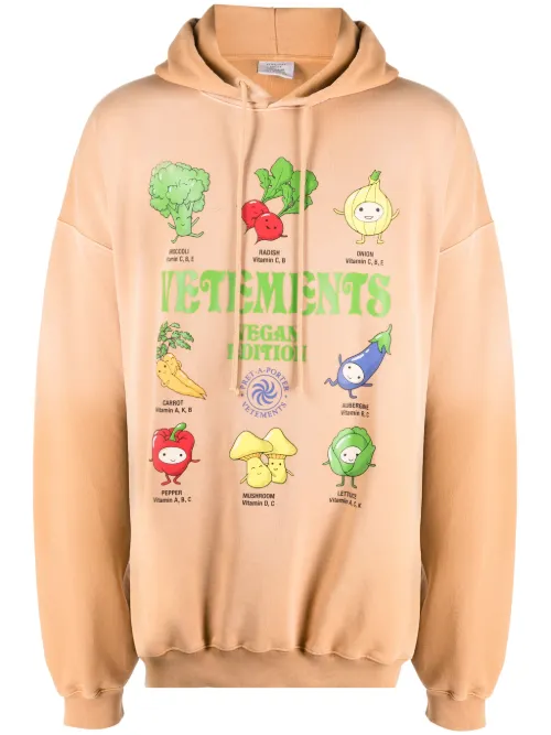 Capuche à logo Vegan - VETEMENTS - Modalova