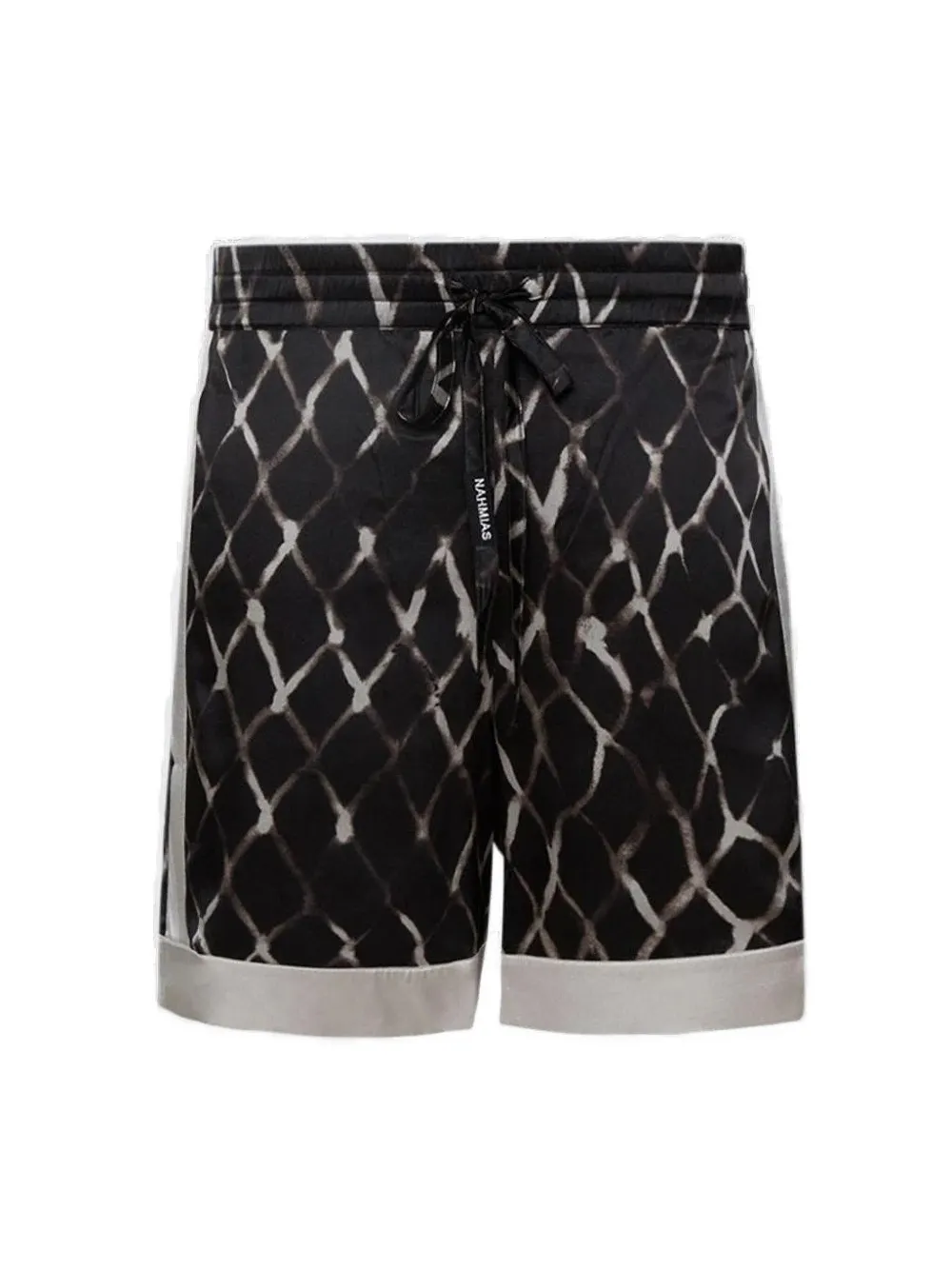 Nahmias Elastic-waistband Silk Shorts In Black