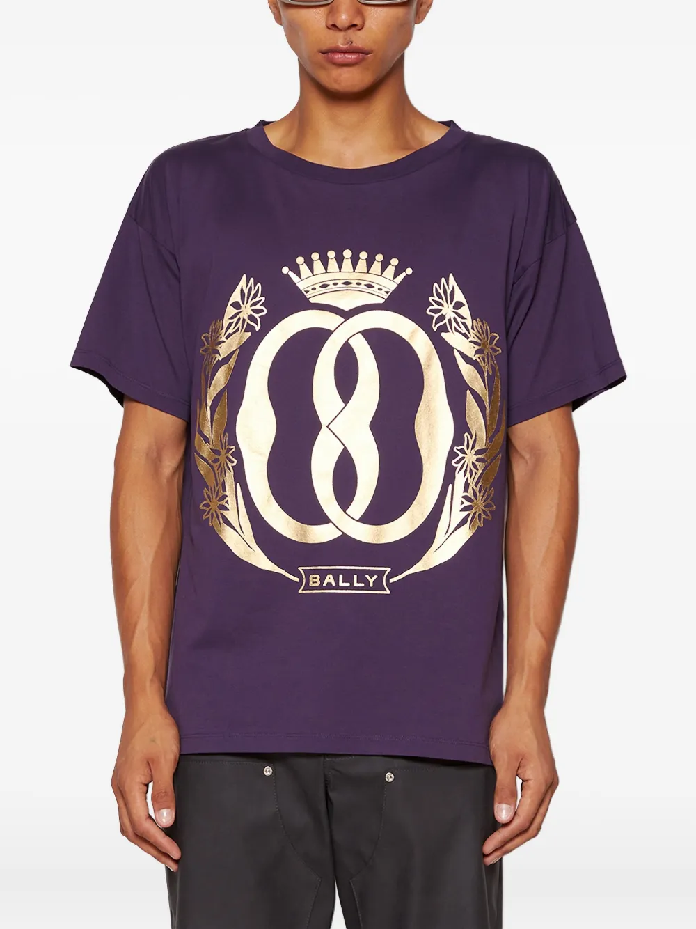 Bally graphic-print T-shirt - Paars