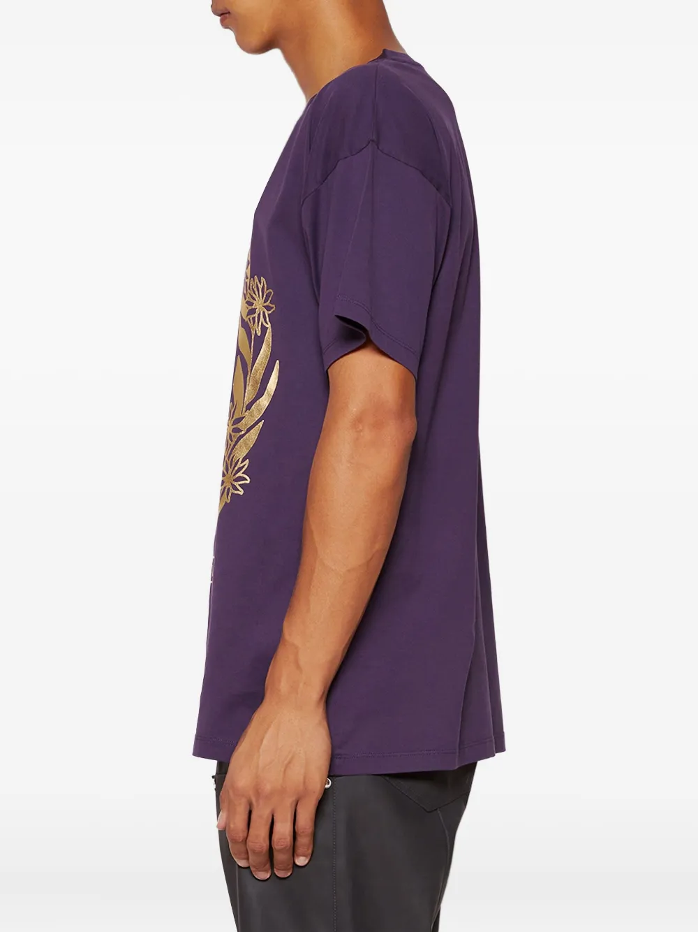 Bally Graphic-print T-shirt In Purple