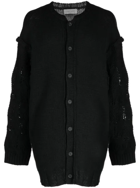 Yohji Yamamoto cárdigan con hombros caídos