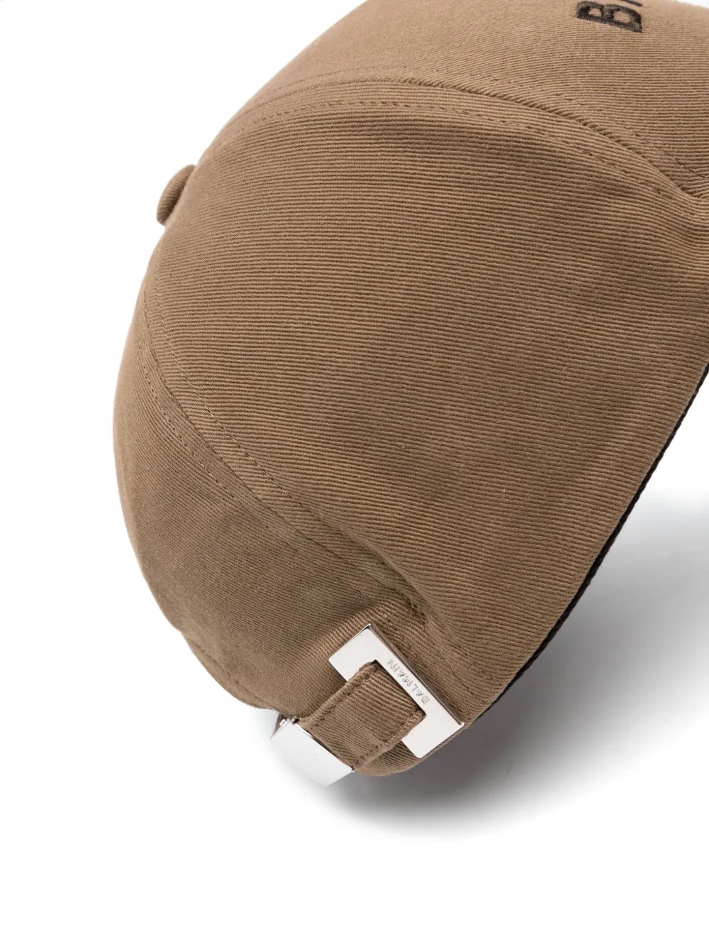 Balmain Honkbalpet met geborduurd logo - Bruin