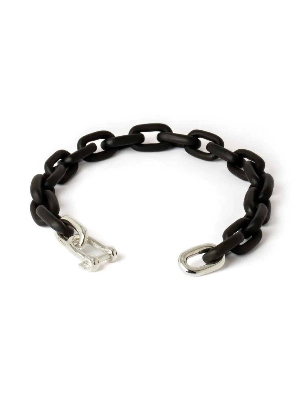 Parts Of Four Charm Chain Wood Choker In Black