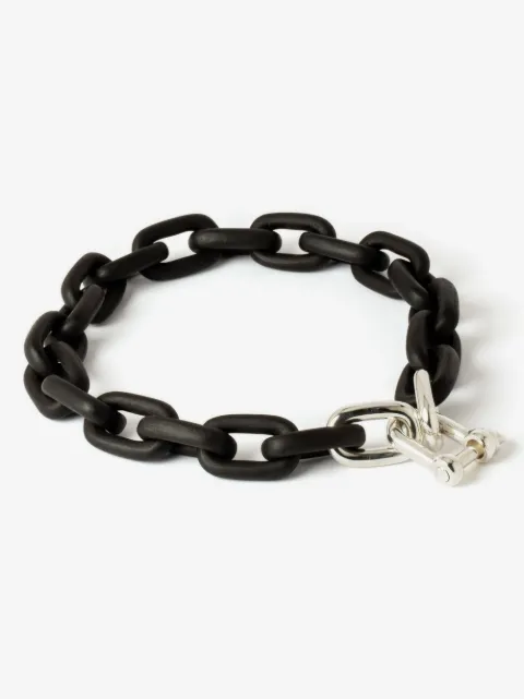 Parts of Four Charm Chain wood choker