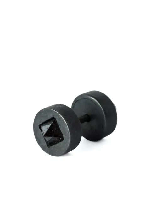 Parts of Four crystal-embellished sterling silver stud earring