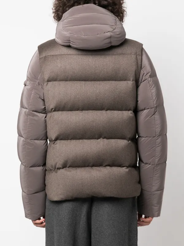 【送料&関税込】Moorer Detachable Hood Down Jacket Moorer detachable-hood Puffer Jacket | Brown | FARFETCH
