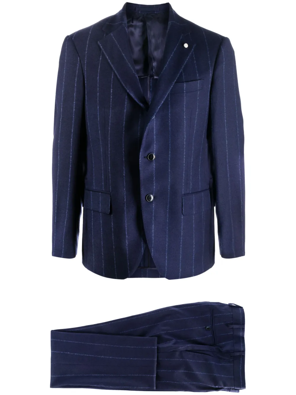 LUIGI BIANCHI MANTOVA pinstriped single-breasted suit