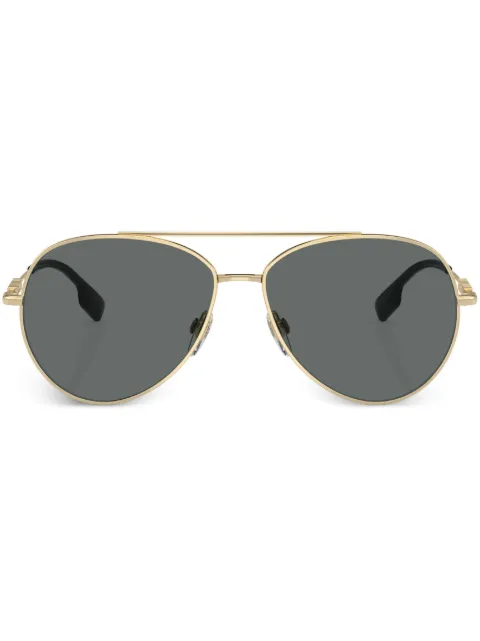 Burberry Eyewear نظارة شمس بإطار بايلوت وبروش شعار الماركة