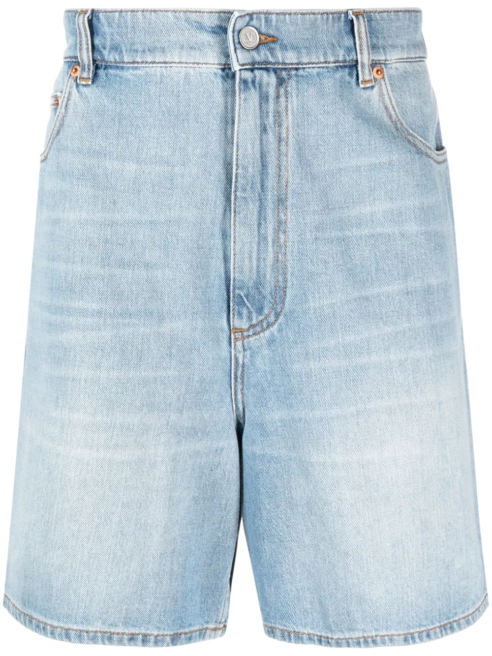 Valentino Garavani Denim shorts Blauw