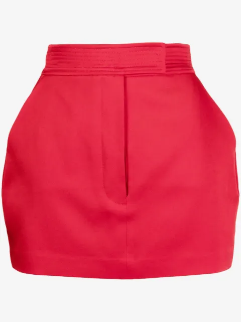 Alex Perry high-waisted satin-finish skirt