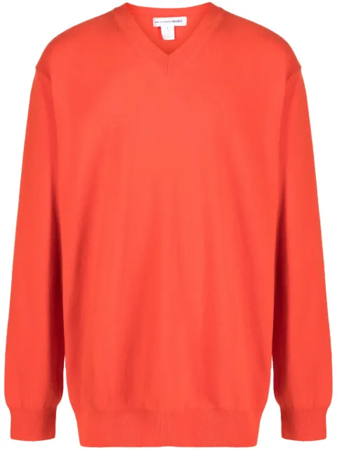 Comme Des Garçons Shirt suéter con cuello en V