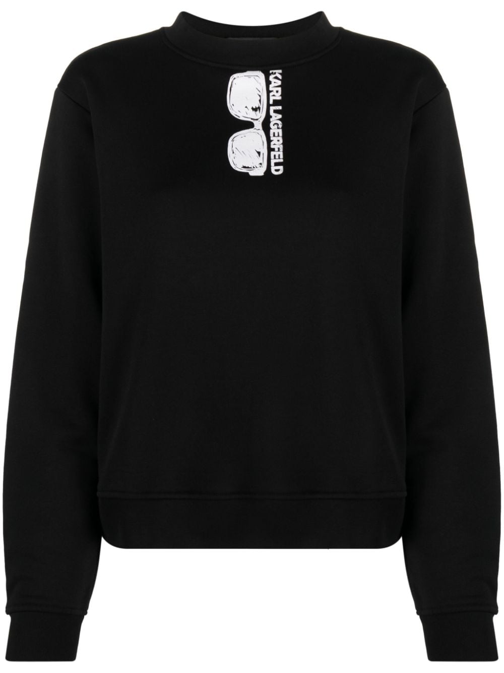 Karl Lagerfeld logo-print crew-neck Sweatshirt - Farfetch