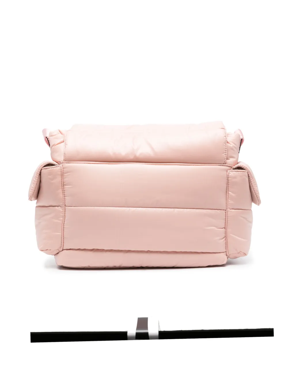 Moncler Logo-patch Padded Changing Bag In Pink