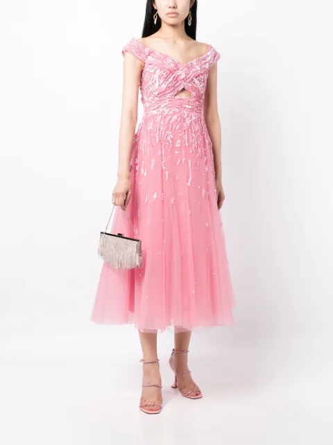 Zuhair Murad off-shoulder embellished gown W1306718 - 1