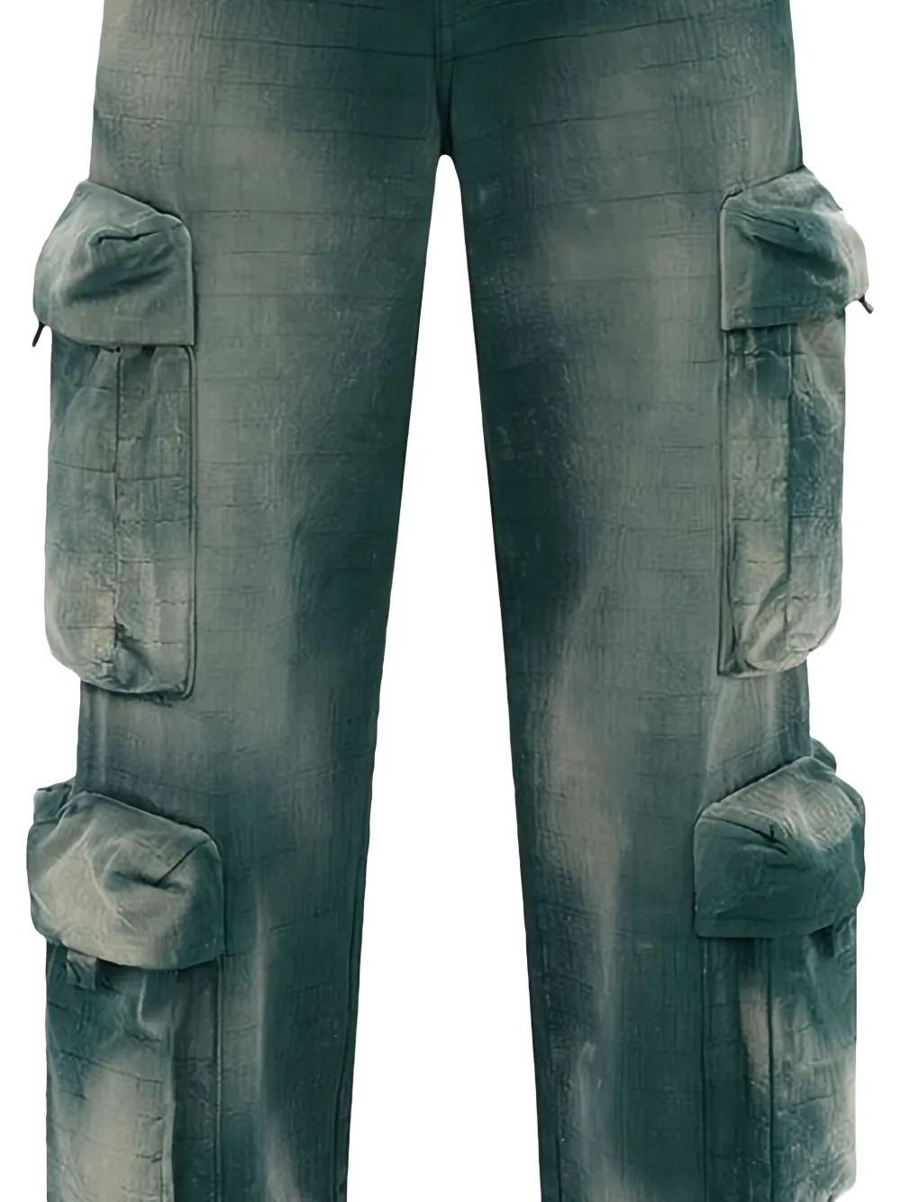 AMIRI patterned-jacquard cargo trousers - Groen
