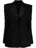 Alex Perry peak-lapel padded-shoulder blazer - Black
