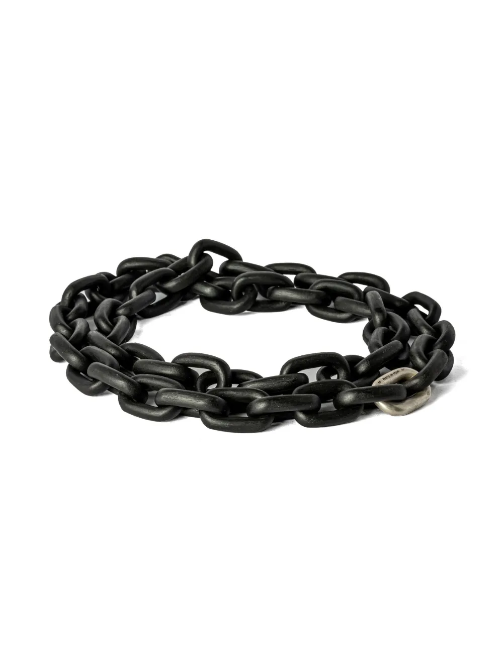 Parts Of Four Organic Chain Necklace In Black