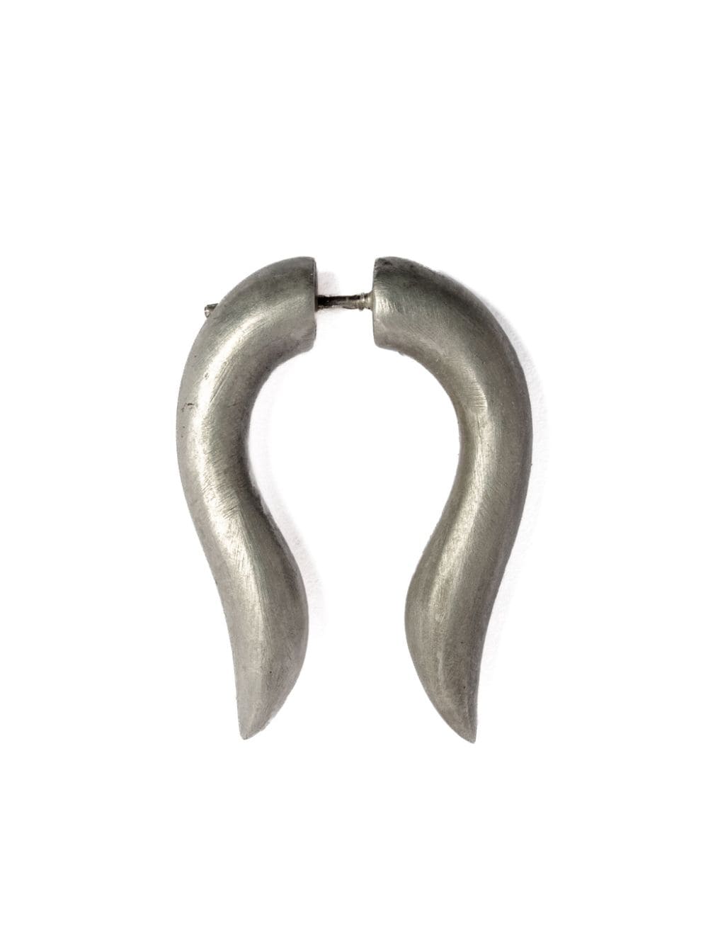 Shop Parts Of Four Hathor Matte-finish Earring In Silver