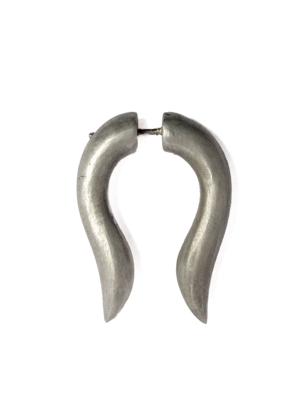 Parts of Four Hathor oorbel met matte afwerking - Zilver