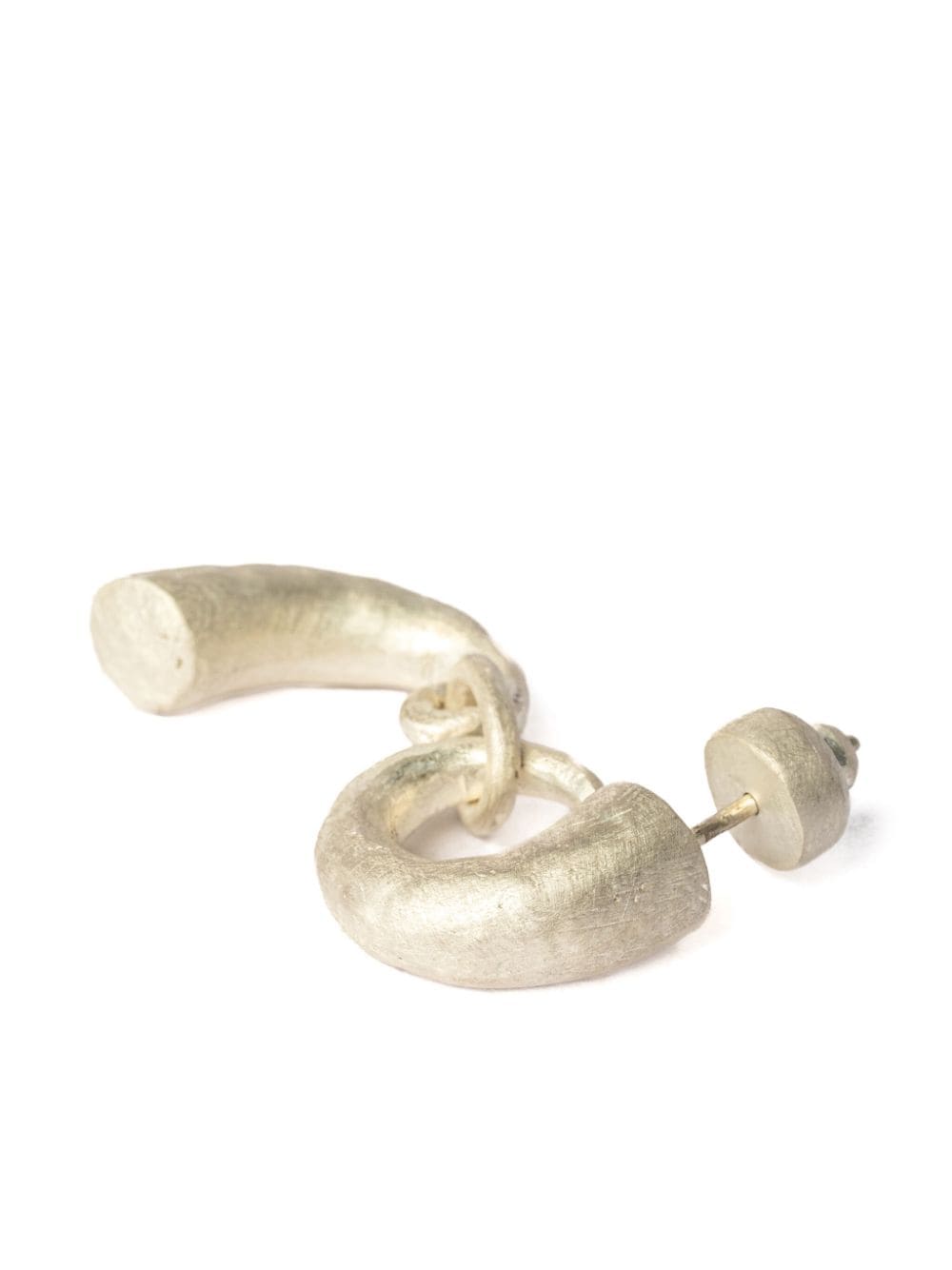 Shop Parts Of Four Little Horn Matte-finish Pendant Earring In Gold