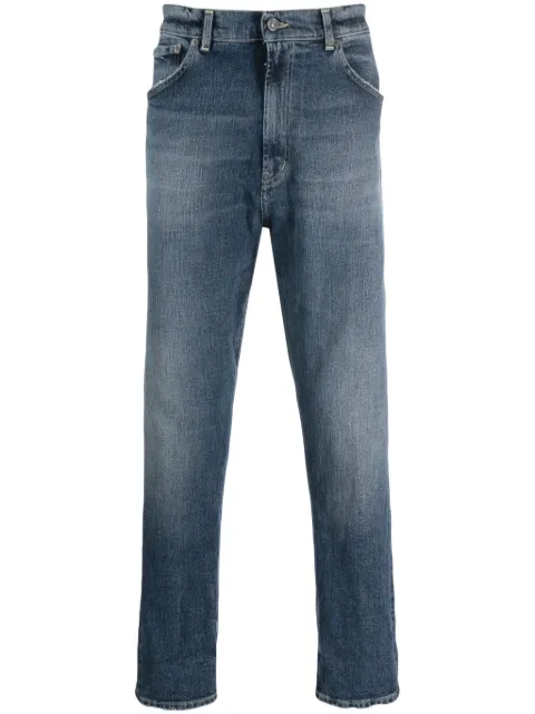 DONDUP logo-patch straight-leg jeans