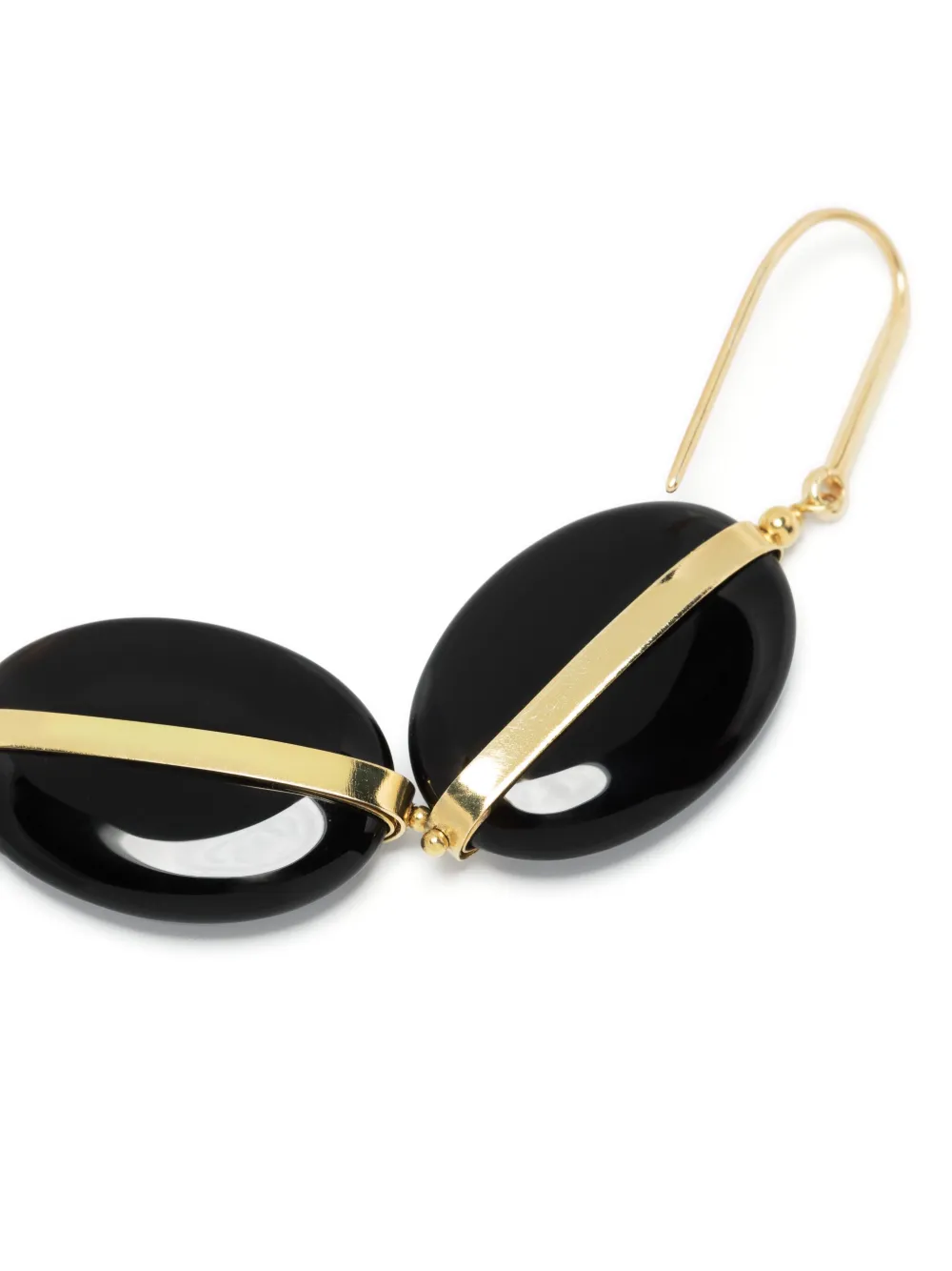 Isabel Marant Black Stones Earrings In Schwarz