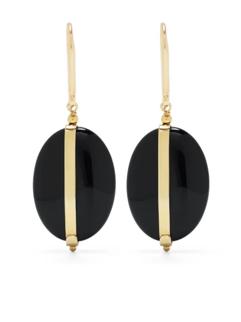 ISABEL MARANT stone-embellished drop earrings 