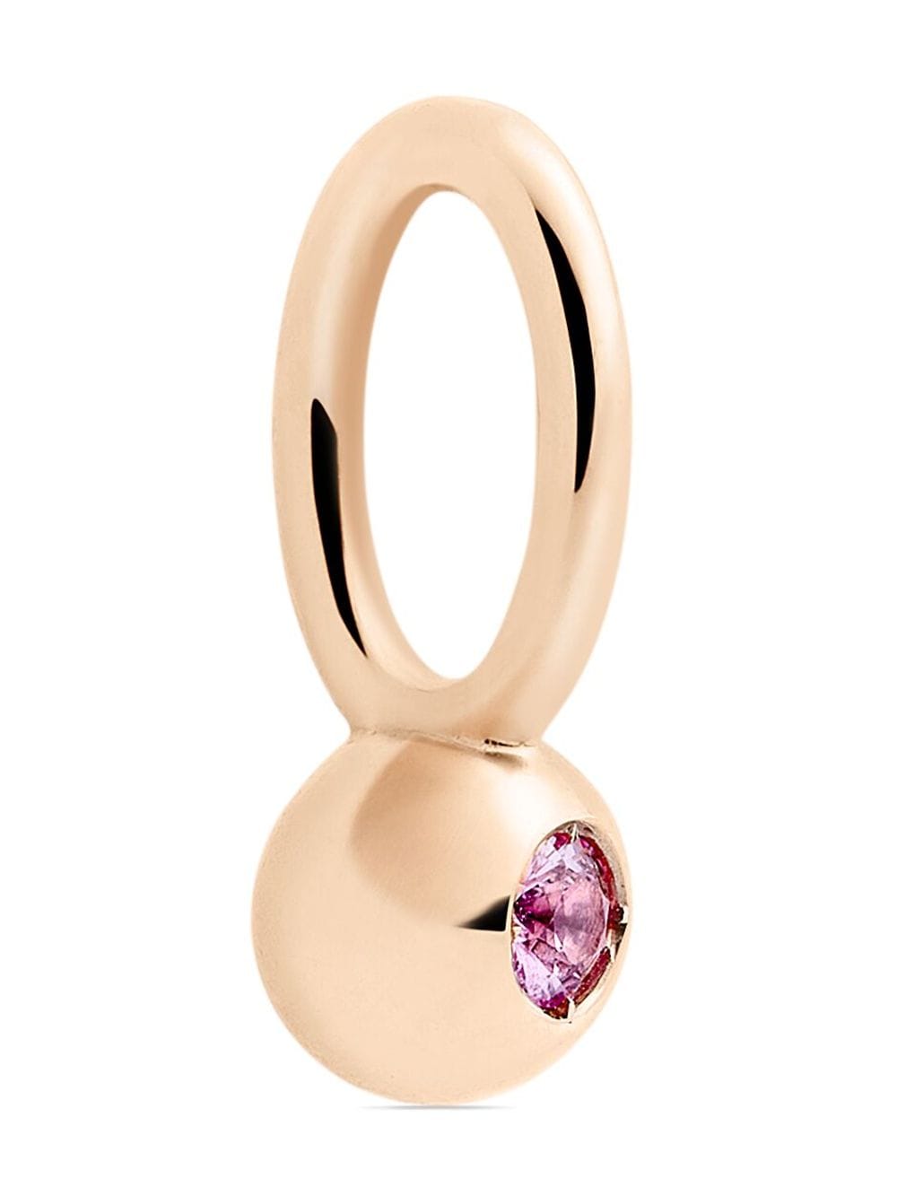Shop Dodo 9kt Rose Gold Bollicine Pink Sapphire Charm