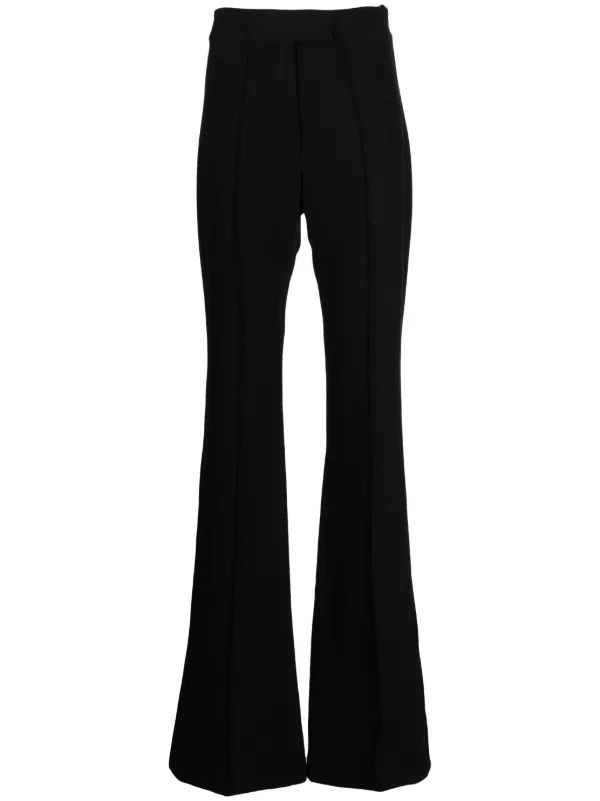 Alex Perry High-waisted Flared Trousers in Black