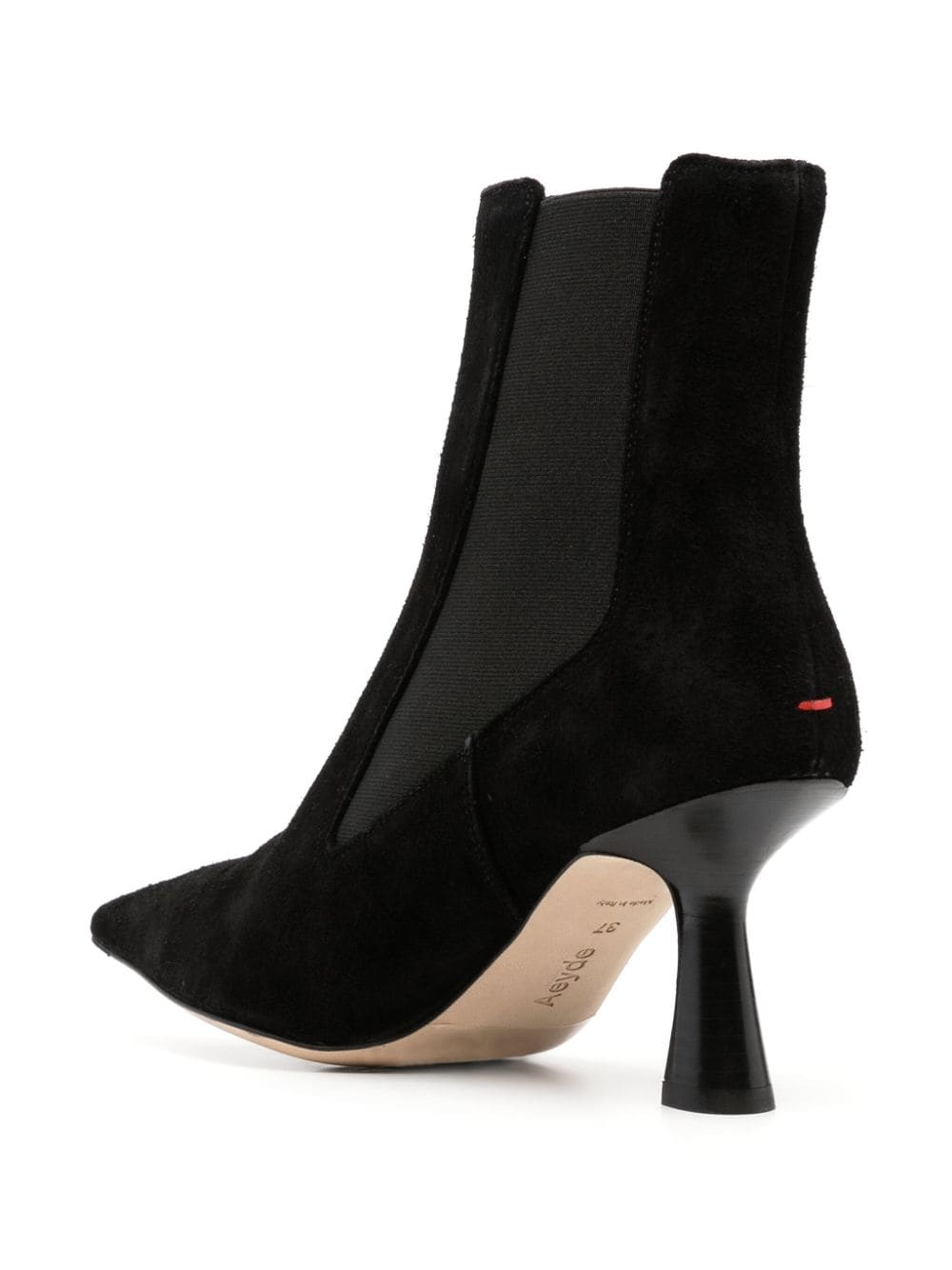 Shop Aeyde Side-zip Leather Ankle Boots In Black