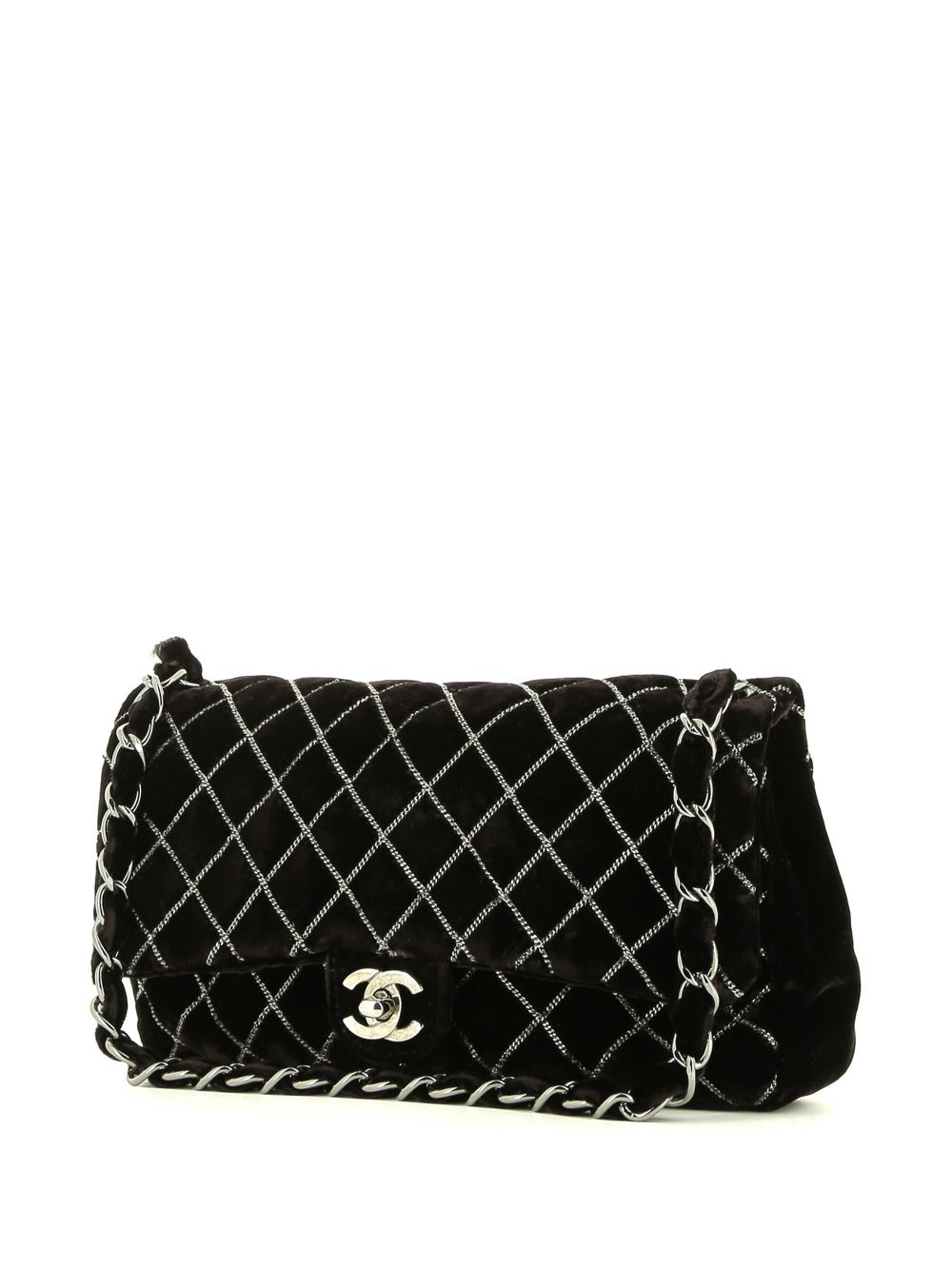 CHANEL 2010s Timeless velvet shoulder bag Women