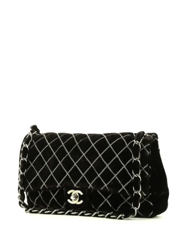 CHANEL Pre-Owned 2010s タイムレス ベルベット ショルダーバッグ