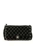 CHANEL Pre-Owned 2010s Timeless velvet shoulder bag - Brown