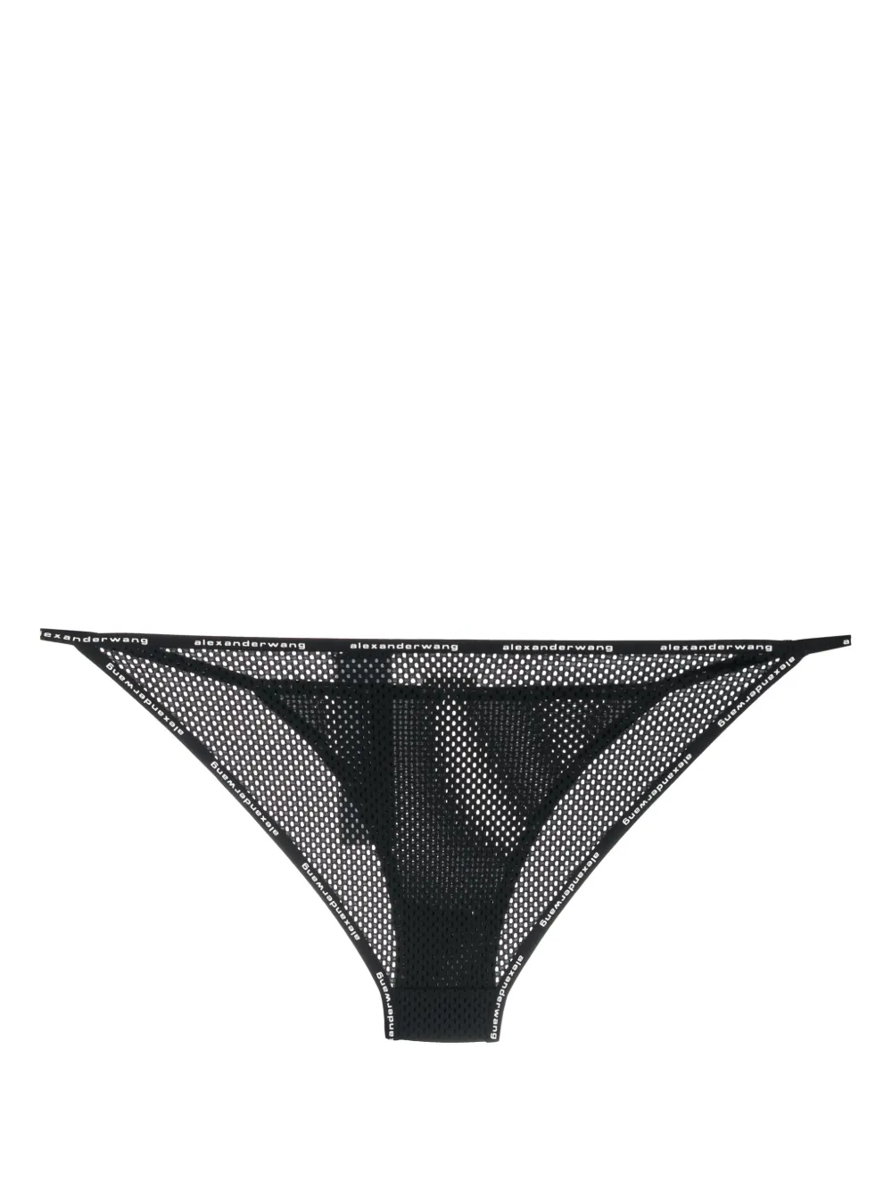 Alexander Wang Slip met logo tailleband Zwart